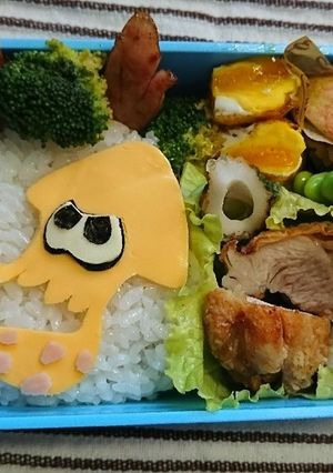 スプラトゥーン☆簡単キャラ弁☆あるもので-レシピのメイン写真
