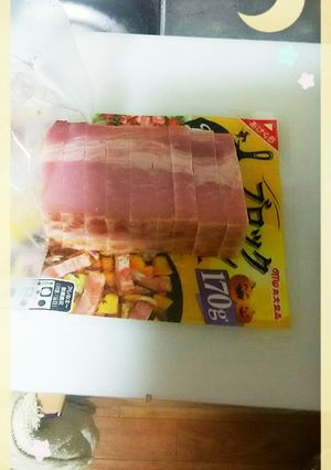 まな板汚さず☆ベーコンの切り方-レシピのメイン写真