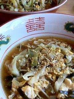 サッポロ一番(醤油)で酸辣湯風ラーメン-レシピのメイン写真