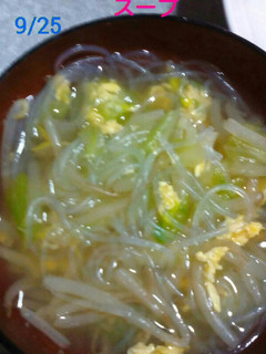 野菜たっぷりもやしとキャベツの春雨スープ-レシピのメイン写真