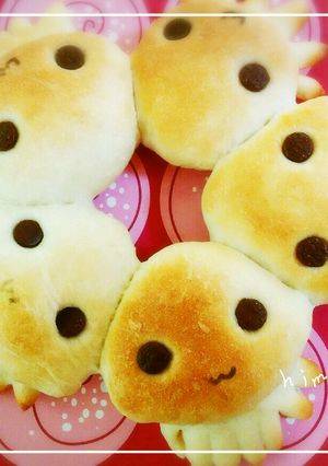 子どもでも作れる簡単『ちぎりクラゲパン』-レシピのメイン写真