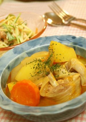 鶏じゃがのトマトみそ煮-レシピのメイン写真