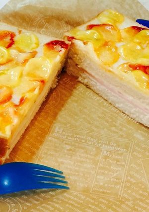 ハムチーズ♡お食事系ウェーブトースト-レシピのメイン写真