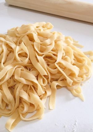 手打ち麺でもちもち生パスタ-レシピのメイン写真