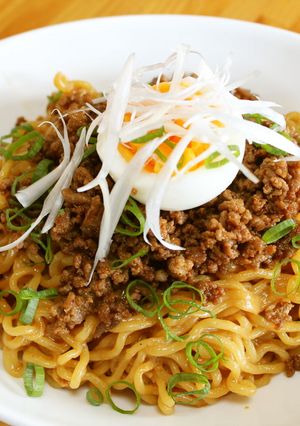 辛ラーメンで汁なし担々麺四川風-レシピのメイン写真
