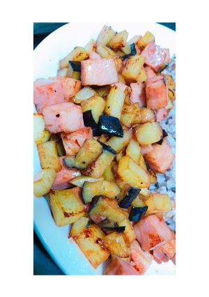 コロコロ野菜とコロコロベーコン炒め-レシピのメイン写真