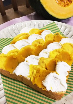 パンプキンのウェーブトースト-レシピのメイン写真