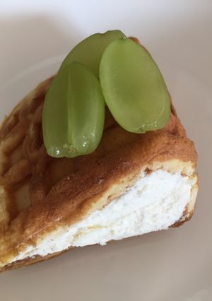 ホイップマリームたっぷりワッフル♪-レシピのメイン写真