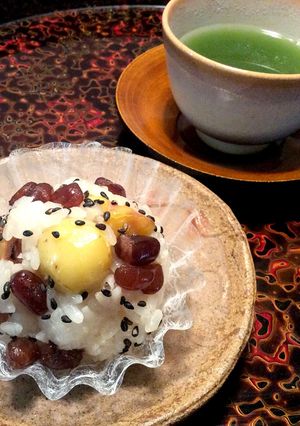 栗おこわアレンジで和菓子-レシピのメイン写真