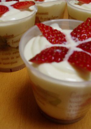 クリスマスカラーのレアチーズプリン-レシピのメイン写真