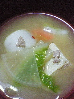 具沢山のお味噌汁-レシピのメイン写真
