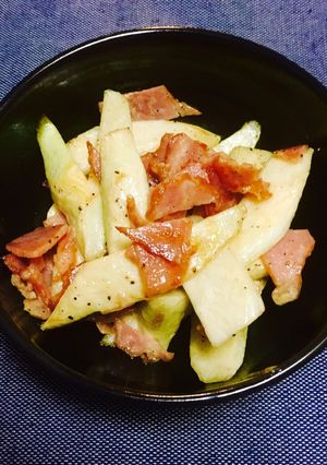 マコモタケとベーコンのマヨ炒め-レシピのメイン写真