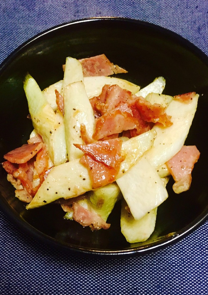 マコモタケとベーコンのマヨ炒め-レシピのメイン写真