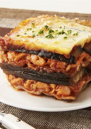 秋なすとサーモンのラザニア-レシピのメイン写真