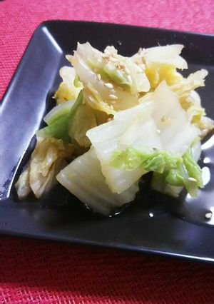 レンジで簡単。白菜の生姜醤油和え。-レシピのメイン写真