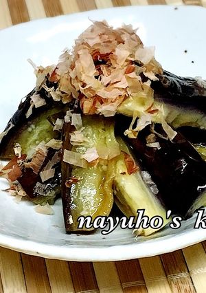 レンジで簡単♪茄子のおかか和え＊お弁当に-レシピのメイン写真