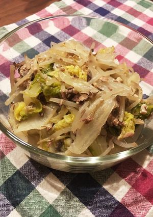 白菜ともやしの鯖の水煮缶蒸し-レシピのメイン写真
