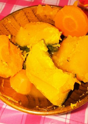 カボチャとニンジンの煮物-レシピのメイン写真