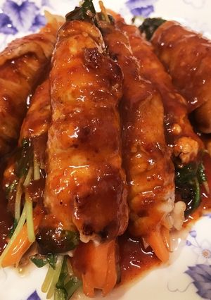 豚バラロール☆キムチあじ-レシピのメイン写真