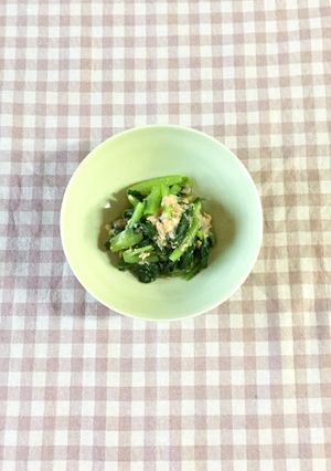 小松菜とツナ生姜ポン酢和え物ほうれん草も-レシピのメイン写真