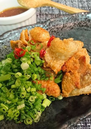 カリッと鶏皮ポン酢-レシピのメイン写真