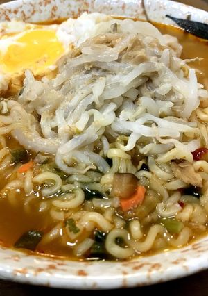 辛ラーメン ピーナッツもやし-レシピのメイン写真