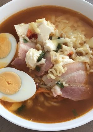 チゲ風!?チーズ入り辛ラーメン-レシピのメイン写真