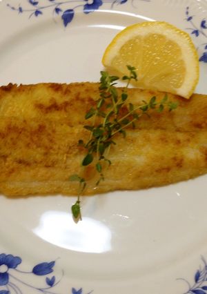 白身魚のカレームニエル　タイム風味-レシピのメイン写真