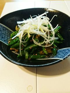 ☆ インゲンとザーサイのラー油和え ☆-レシピのメイン写真