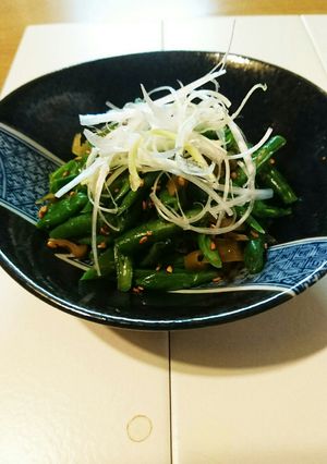 ☆ インゲンとザーサイのラー油和え ☆-レシピのメイン写真