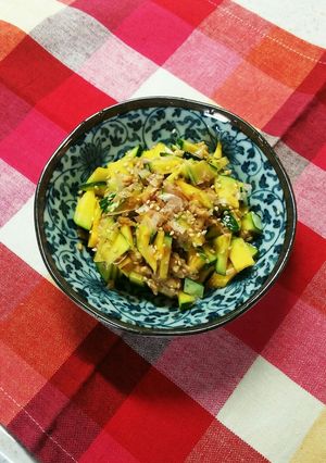 カボッコリーのひきわり納豆和え-レシピのメイン写真