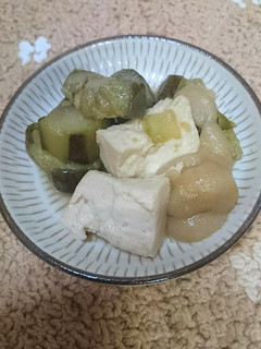 フライパンで、那須と豆腐と麩の煮物!-レシピのメイン写真