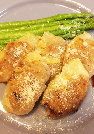 フライパンで作る☆ラビオリ風揚げ餃子-レシピのメイン写真