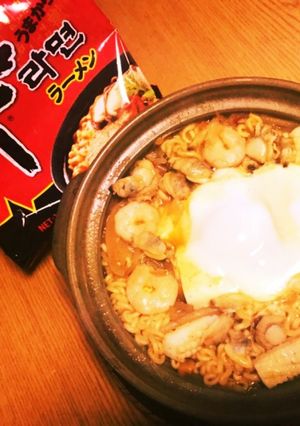 辛ラーメンでラーメンスンドゥブ-レシピのメイン写真
