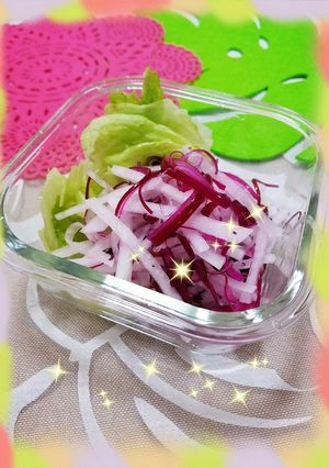 大根としばワカメのしゃきしゃきサラダ-レシピのメイン写真