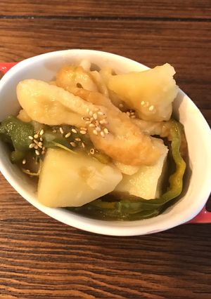 懐かしい味♡じゃがピーと竹輪の甘辛煮-レシピのメイン写真