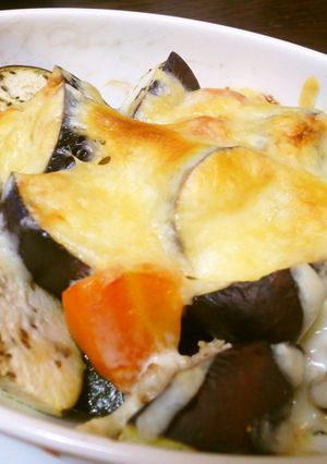 茄子とカボチャと茸と人参のチーズ焼き-レシピのメイン写真