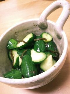 即席が美味しい!きゅうりの塩昆布和え-レシピのメイン写真