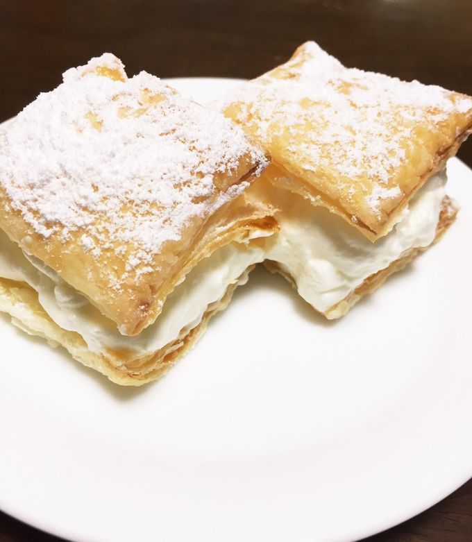 簡単！ひと口 ミルフィーユ by しゃべちゃん 【クックパッド】 簡単