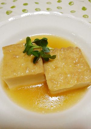 やさしく煮込んだ美味しい厚揚げ♡-レシピのメイン写真