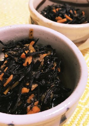 ちくわ入り♪フライパンでひじきの煮物♡-レシピのメイン写真