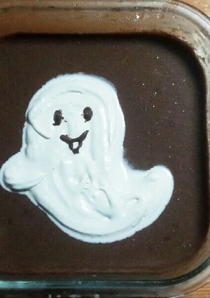 ホイップマリームdeおばけココアプリン-レシピのメイン写真