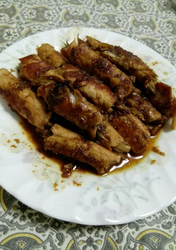 超簡単！豚肉の茗荷巻き-レシピのメイン写真