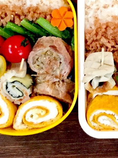 お弁当に♪簡単くるくる2色卵焼き-レシピのメイン写真