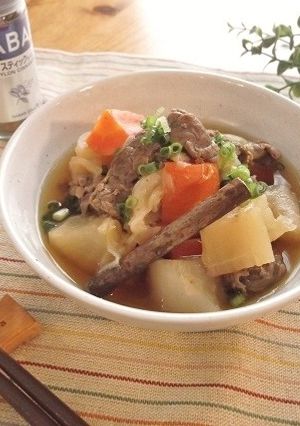 圧力鍋で♪根菜と牛肉のシナモン醤油煮-レシピのメイン写真