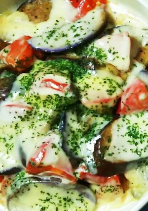 茄子とトマトのチーズがけ-レシピのメイン写真
