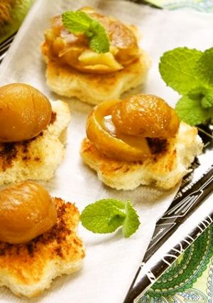 見た目可愛い♪甘じょっぱい一口くりパン-レシピのメイン写真