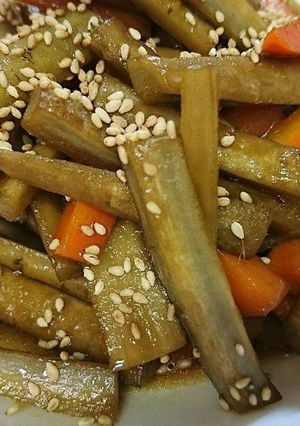 極太きんぴらごぼう-レシピのメイン写真