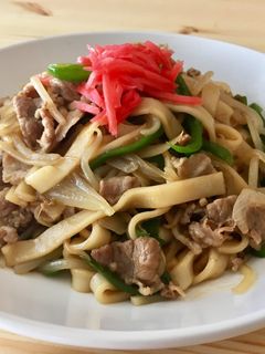 簡単!オイスターソースの焼うどん-レシピのメイン写真