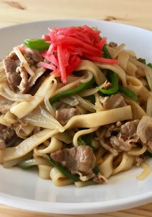 簡単!オイスターソースの焼うどん-レシピのメイン写真